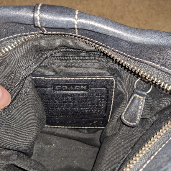 Coach 1453 Black Leather Shoulder Purse Medium Soho Slim Bag - Picture 2 of 8